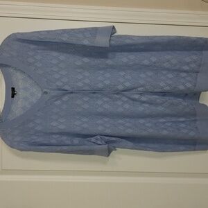 Talbot's lilac crochet cardigan.